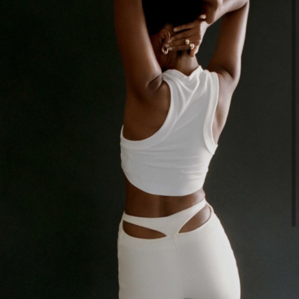 White Thong Pants